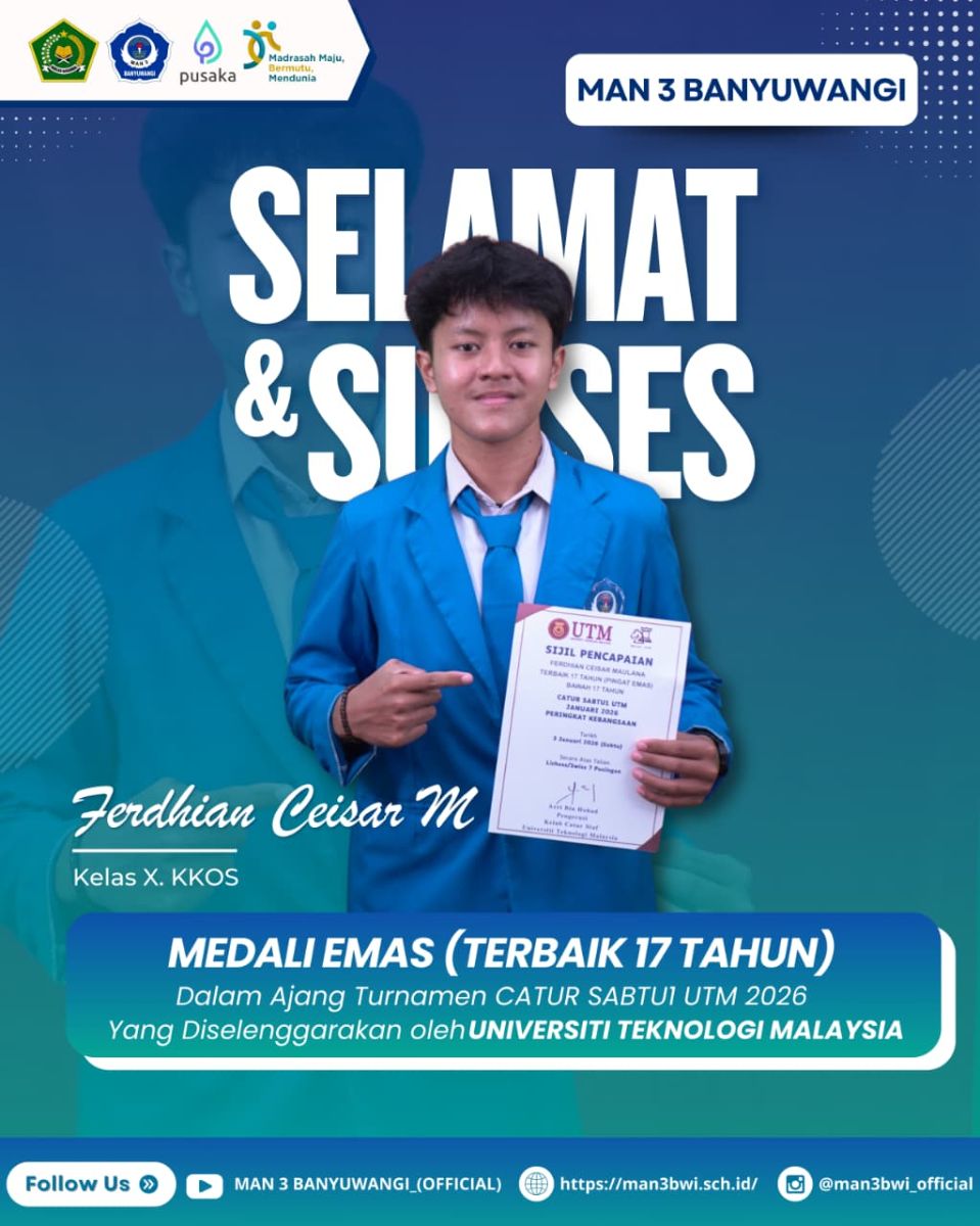 MENDALI EMAS DALAM AJANG TURNAMEN CATUR