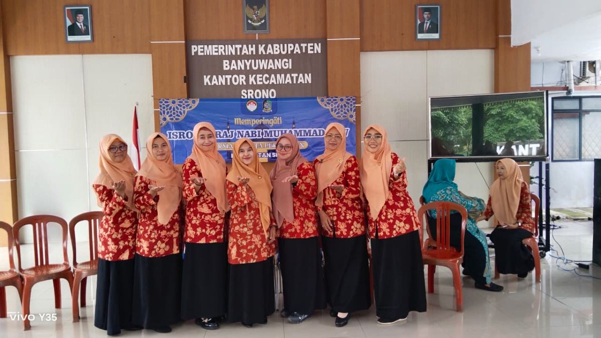 DWP UP MAN 3 Banyuwangi Sukseskan Peringatan Isra Miraj Kecamatan Srono