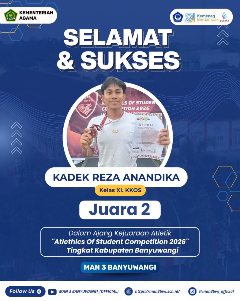 JUARA 2 KEJUARAAN ATLETIK