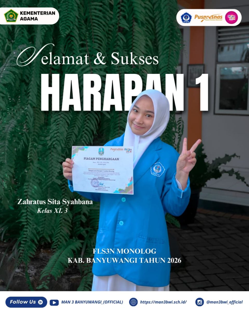 JUARA HARAPAN 1 FLS3N MONOLOG TINGKAT KABUPATEN BANYUWANGI