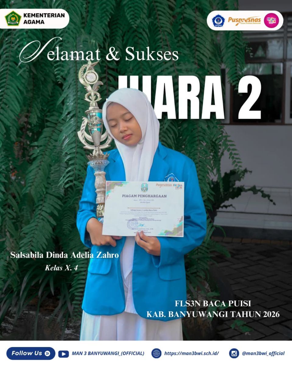 JUARA 2 FLS3N BACA PUISI TINGKAT KABUPATEN BANYUWANGI