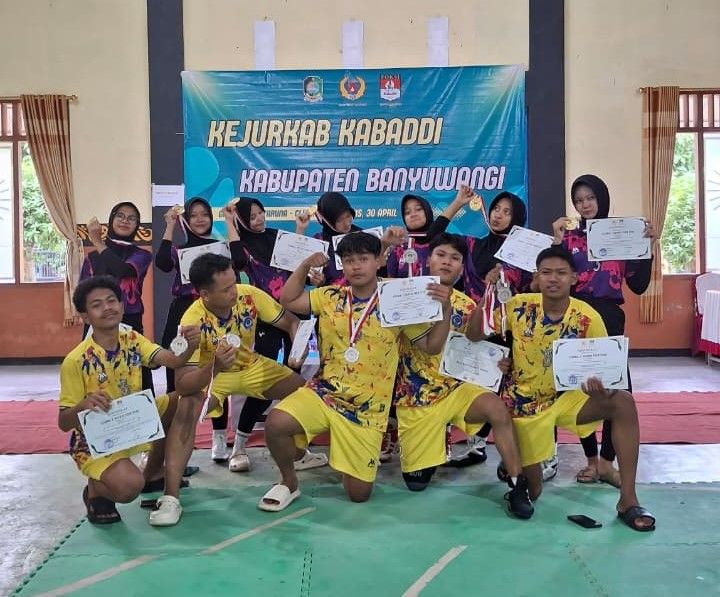 Tampil Gemilang, Tim Kabaddi MAN 3 Banyuwangi Borong Juara di Kejurkab 2026