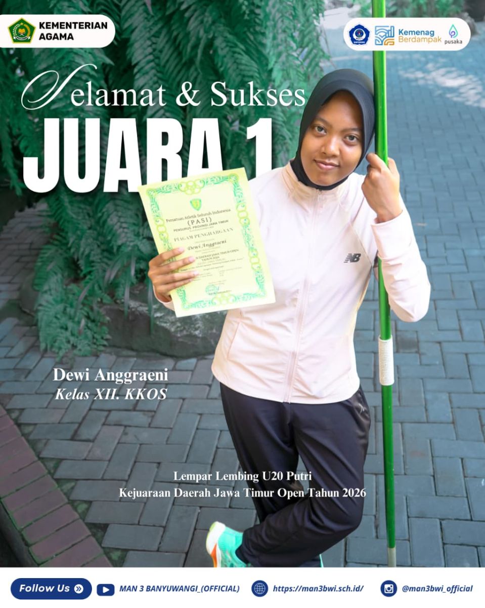 JUARA 1 LEMPAR LEMBING U20 PUTRI KEJUARAAN DAERAH JAWA TIMUR OPEN 2026