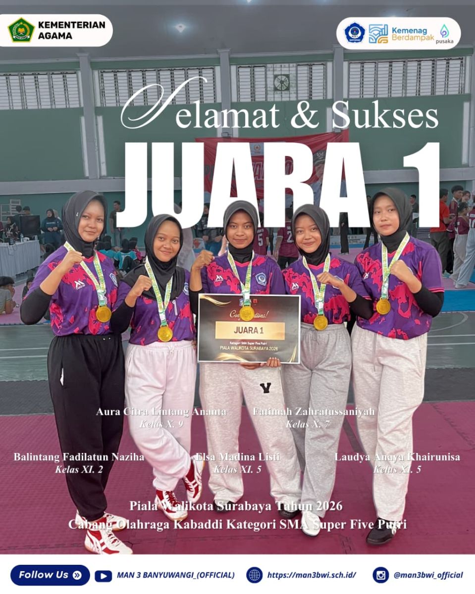 JUARA 1 CABANG OLAHRAGA KABBADI PIALA WALIKOTA SURABAYAN TAHUN 2026