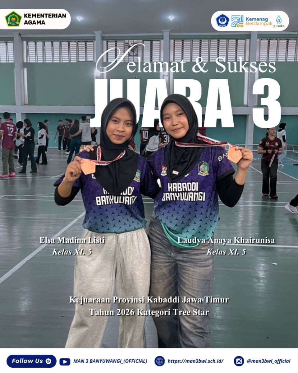JUARA 3 KEJUARAAN KABBADI PROVINSI JAWA TIMUR KATEGORI TREE STAR