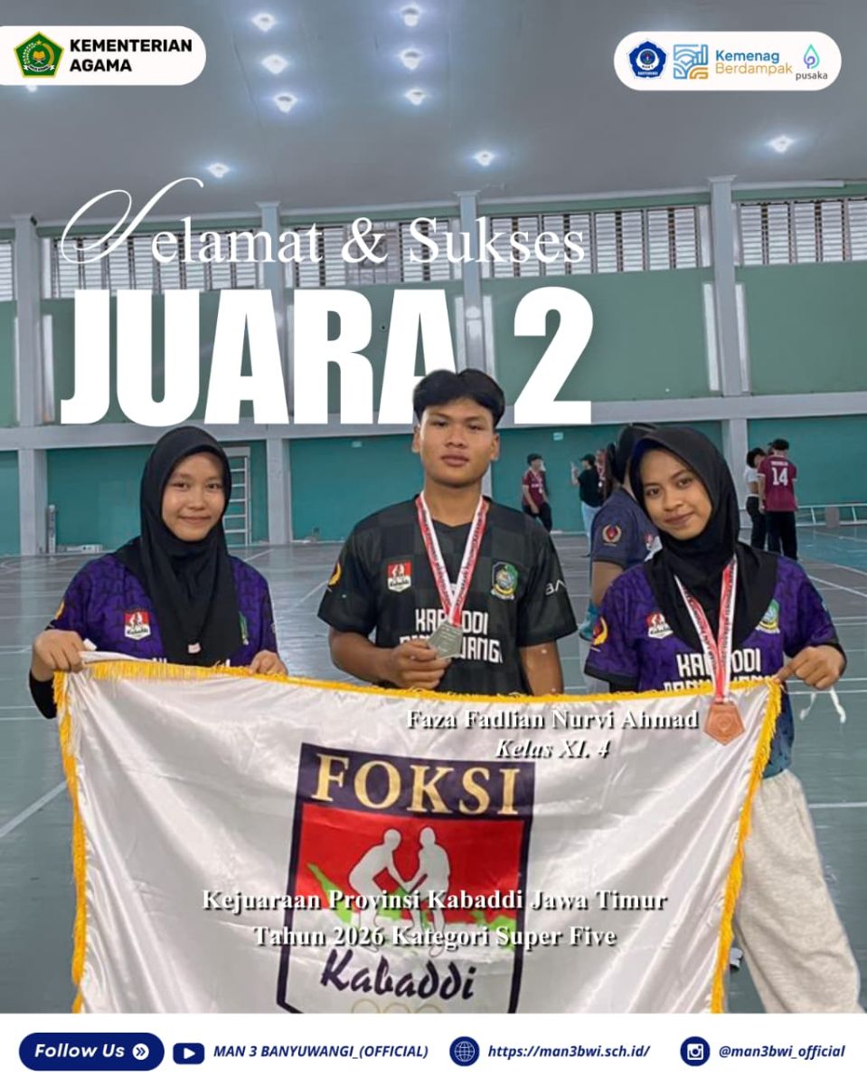 JUARA 2 KEJUARAAN KABBADI PROVINSI JAWA TIMUR KATEGORI  SUPER FIVE
