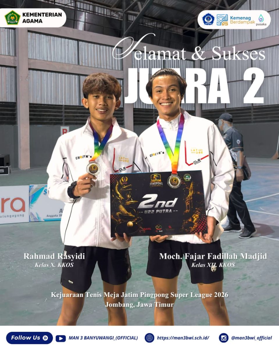 JUARA 2 KEJUARAAN TENIS MEJA JATIM PIMPONG SUPER LEAGUE 2026