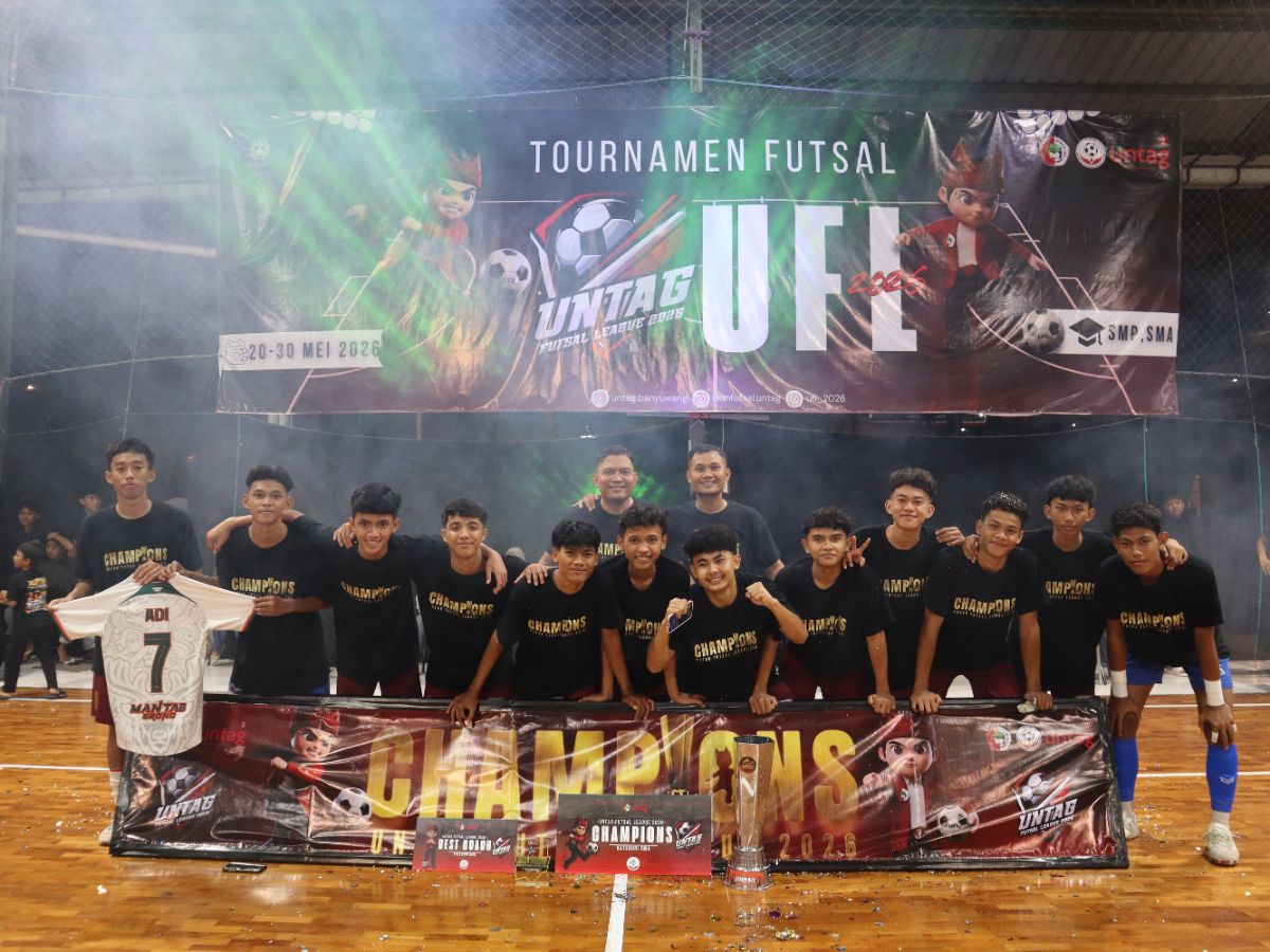Tumbangkan SMAN 1 Giri 3-0, Tim Futsal MAN 3 Banyuwangi Juarai Untag Futsal League 2026