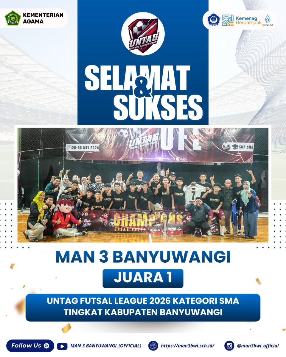 JUARA 1 FUTSAL LEAGUE 2026 KATEGORI SMA TINGKAT KABUPATEN BANYUWANGI