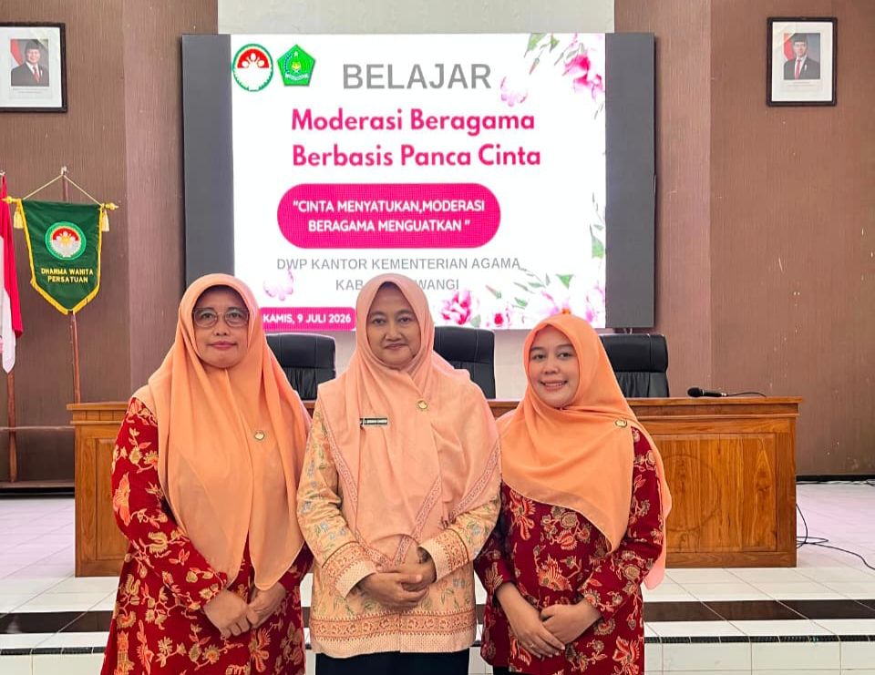 Belajar Moderasi Beragama Berbasis Panca Cinta oleh DWP Kantor Kementerian Agama Kab. Banyuwangi