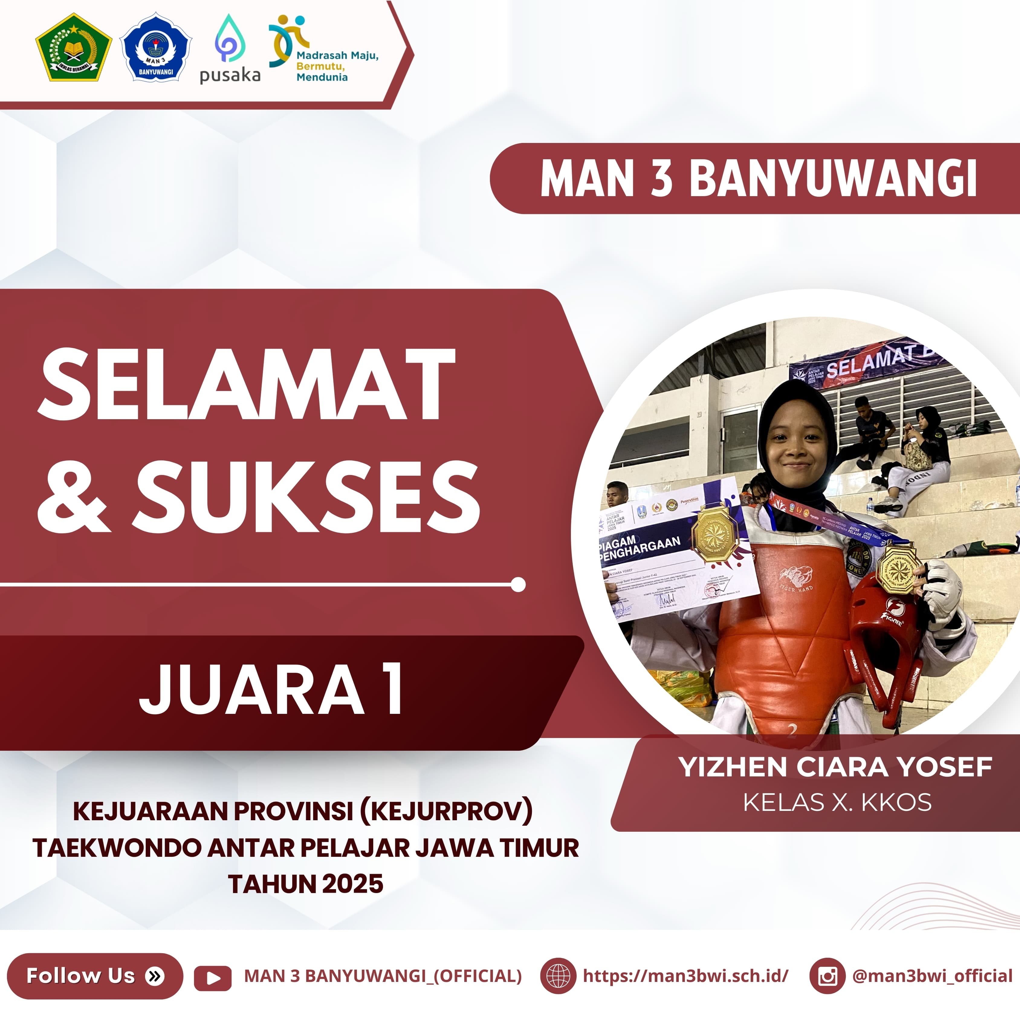 JUARA 1 KEJUARAAN TAEKWONDO