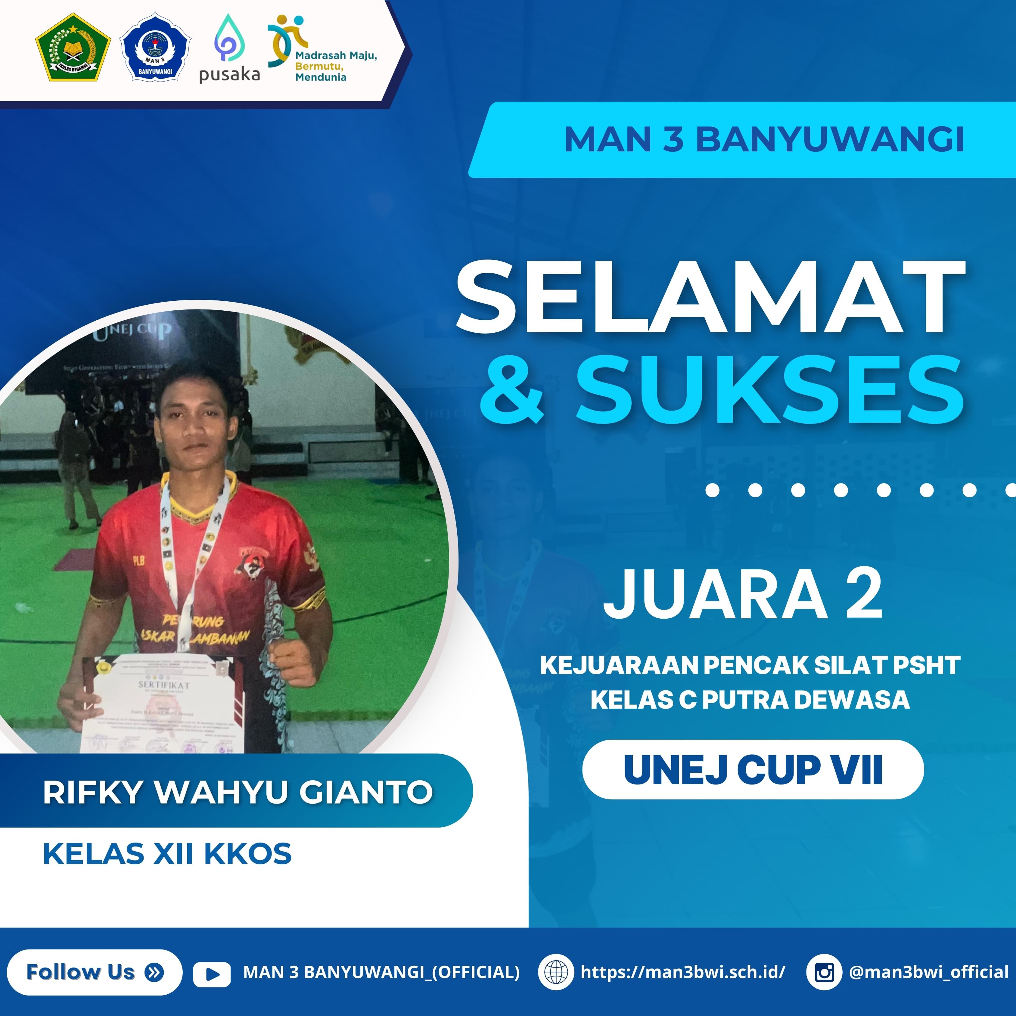 JUARA 2 KEJUARAAN PENCAK SILAT PSHT