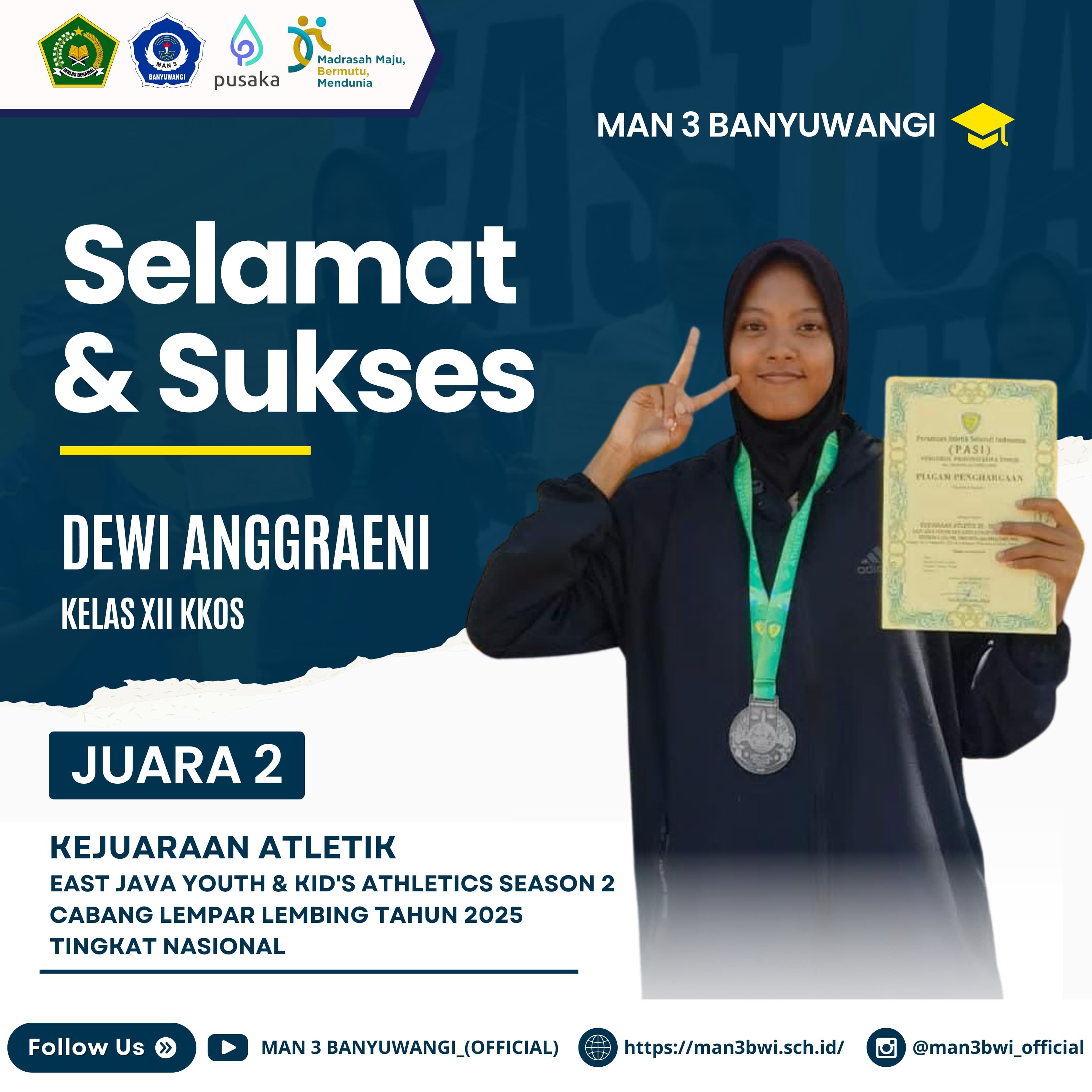 JUARA 2 KEJUARAN ATLETK
