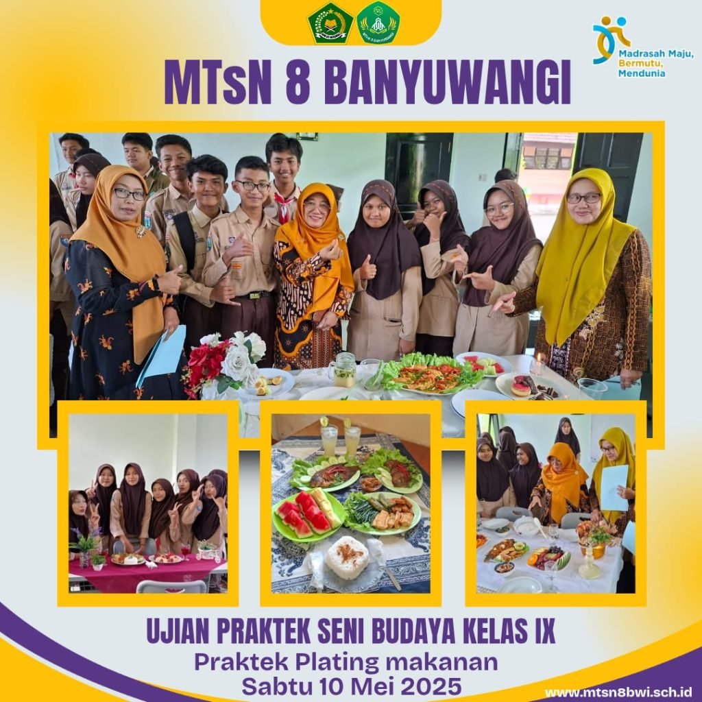 Kreatif dan Lezat! Siswa Kelas 9 MTsN 8 Banyuwangi Gelar Praktek SBK dan Prakarya
