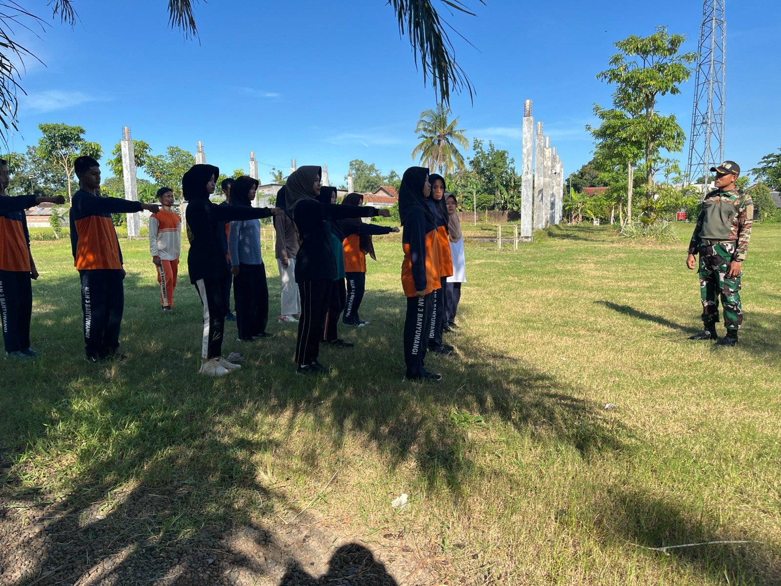 Latihan Perdana, MAN 3 Banyuwangi Punya Ekstrakulikuler Bela Negara