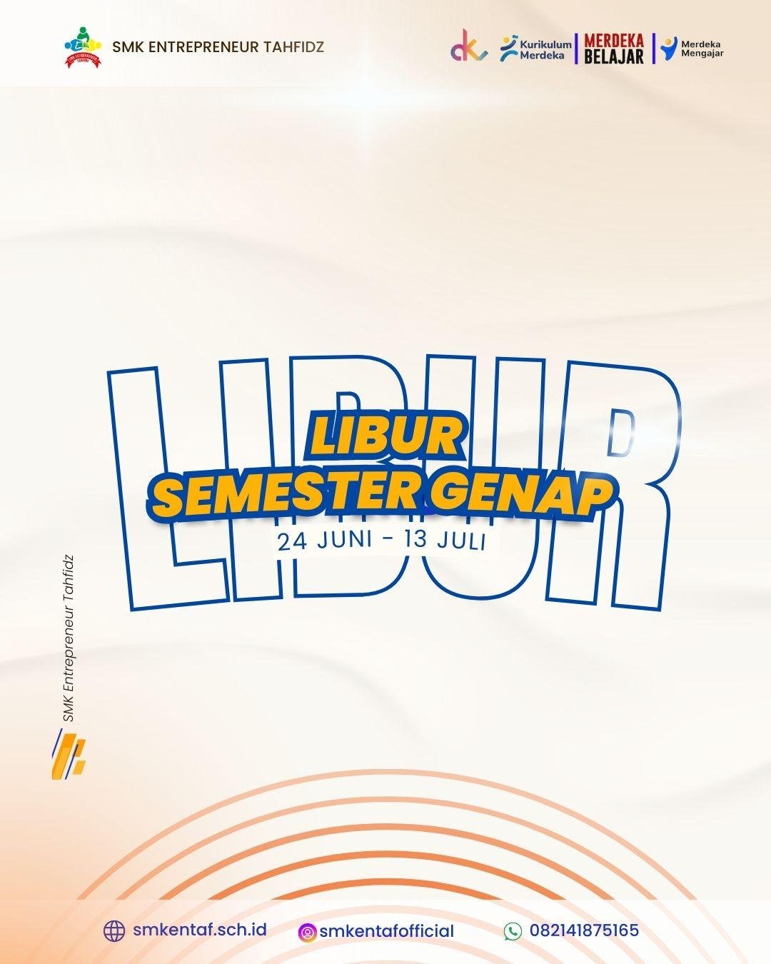 Libur Semester Genap Tahun Pelajaran 2024/2025