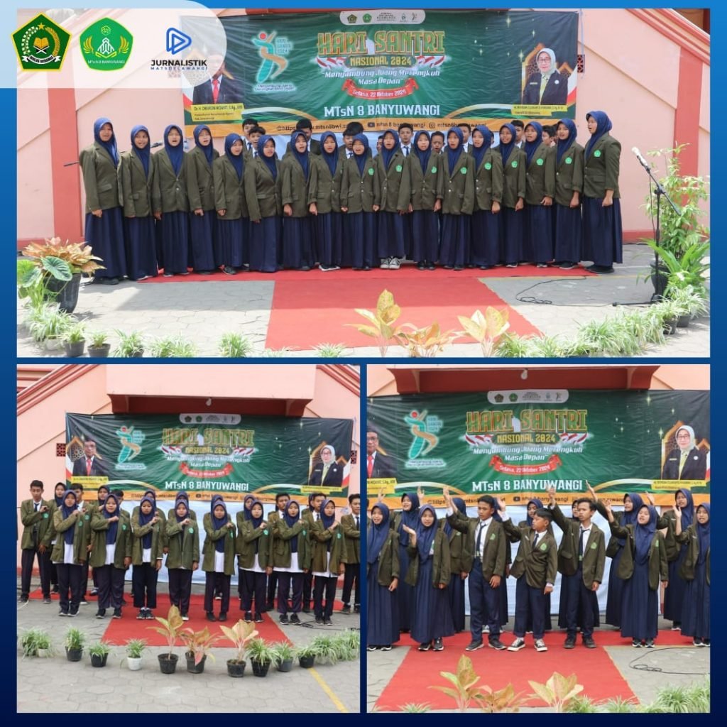 Lomba Mars Syubbanul Waton dalam Rangka Peringatan Hari Santri di MTsN 8 Banyuwangi