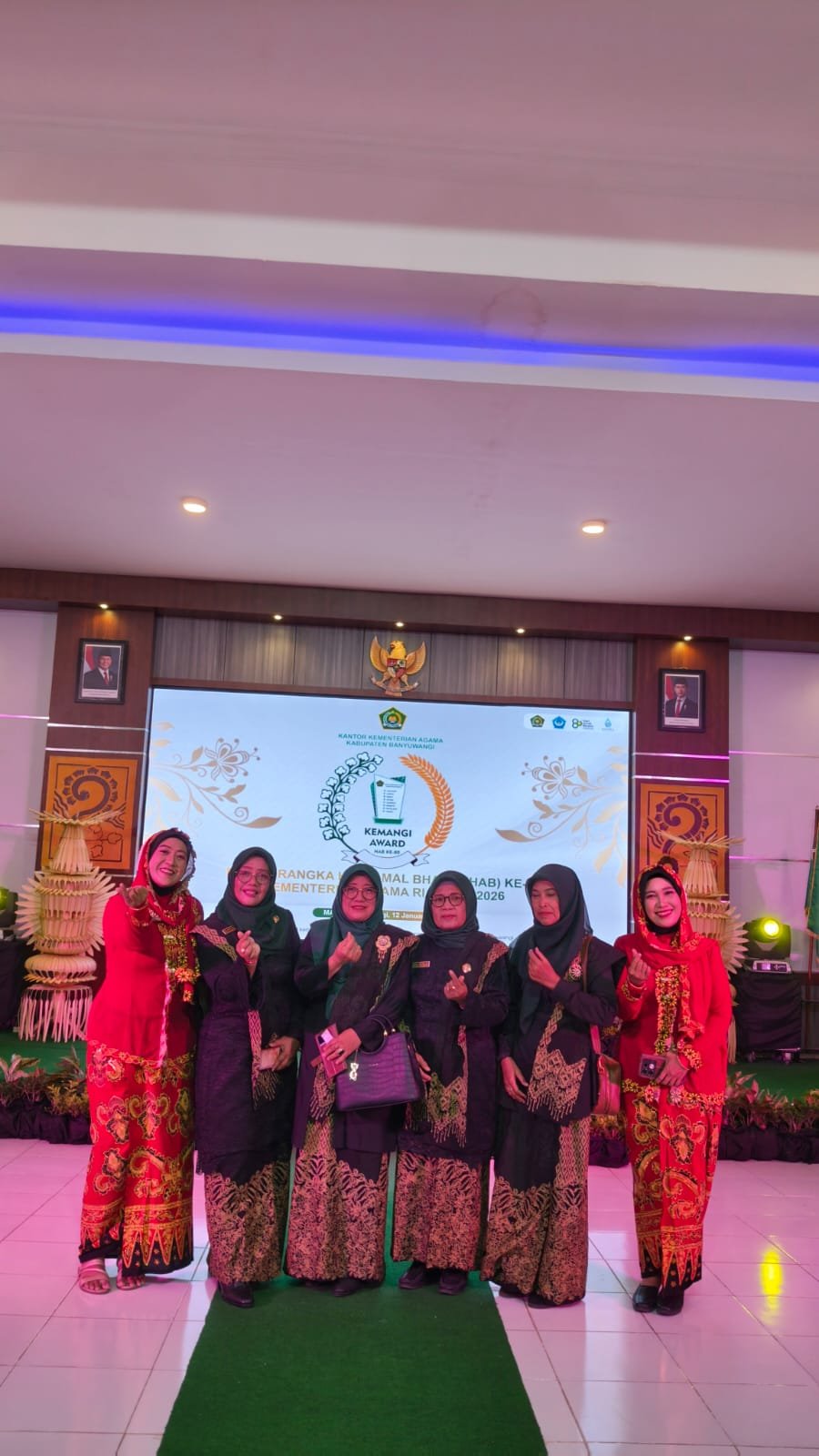 MTsN 8 Banyuwangi Hadiri Kemangi Award HAB ke-80 Kemenag RI dan Tampilkan Tari Gandrung Marsan
