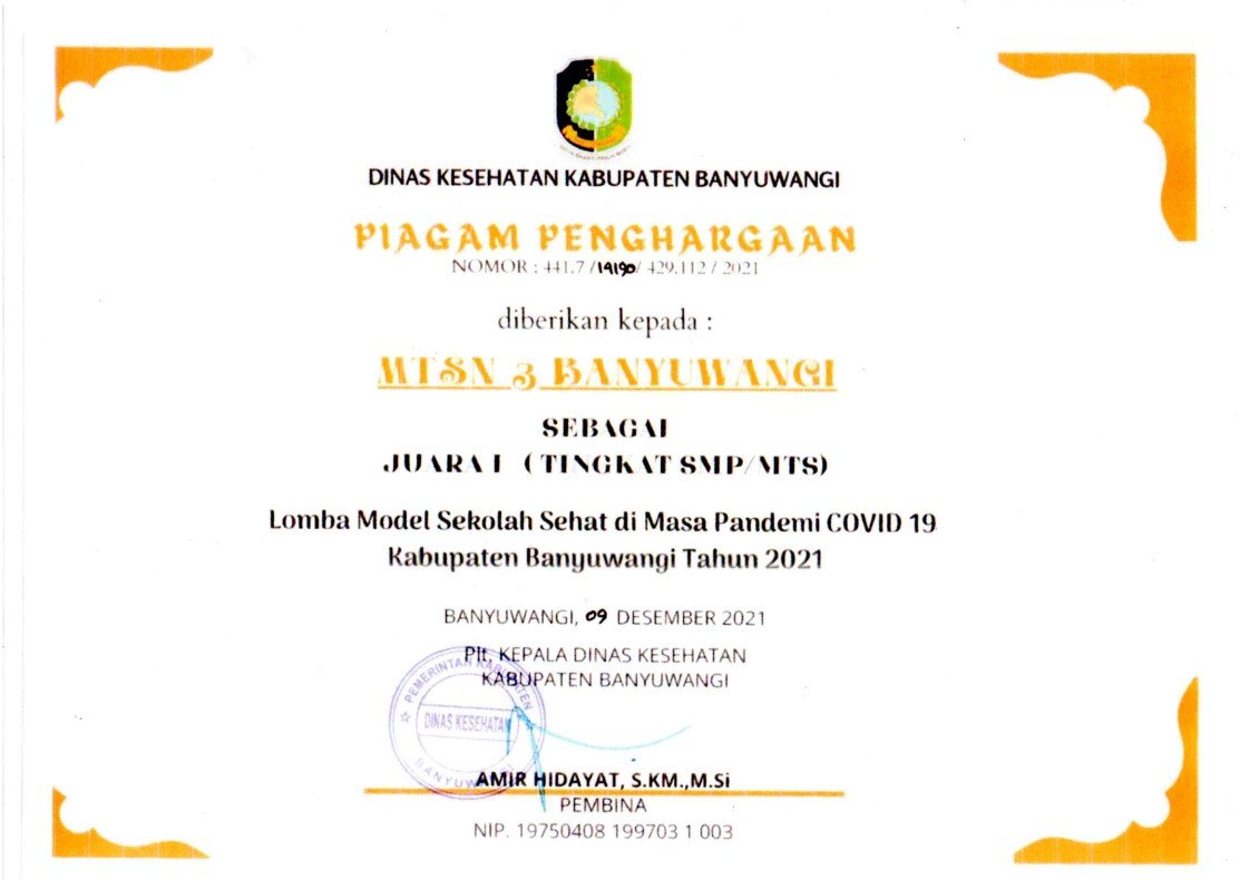 PIAGAM PENGHARGAAN KEPALA MADRASAH