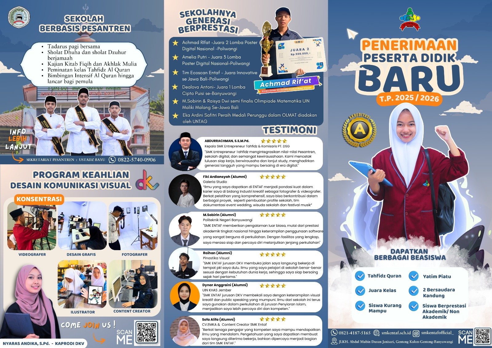 PPDB 2025/2026 SMK Entrepreneur Tahfidz Telah di Buka !! Come Join Us !!