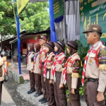 Pramuka Dewan Galang MTsN 8 Banyuwangi berpartisipasi dalam Pengamanan Lebaran